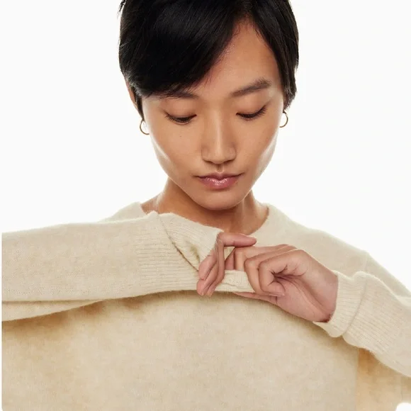 The Group Babaton Thurlow Sweater M Green Merino Wool blend - Picture 10 of 11